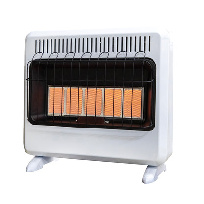 30,000 BTU Vent Free Radiant Heater with Thermostat and Blower (Natural Gas)