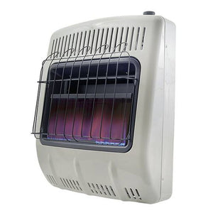 20,000 BTU Vent Free Blue Flame Natural Gas Heater with Thermostat and Blower