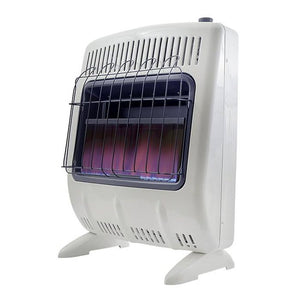 30,000 BTU Vent Free Blue Flame Natural Gas Heater with Thermostat and Blower