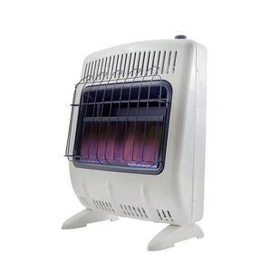 30,000 BTU Vent Free Blue Flame Propane Heater with Thermostat and Blower
