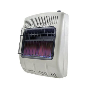 30,000 BTU Vent Free Blue Flame Propane Heater with Thermostat and Blower
