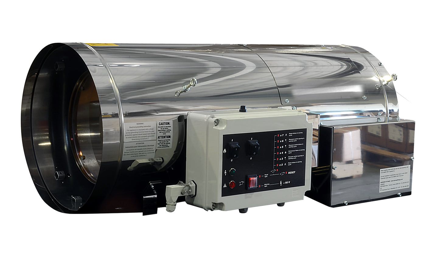 250,000 BTU Stainless Steel Direct Fired Forced Air CO2 Generator and Heater